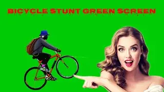 Bicycle Stunt Green Screen Video #nocopyright #greenscreen