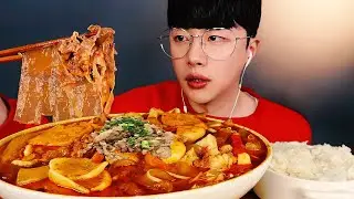 SUB)SPICY BEEF HOT POT MALATANG MUKBANG *China's Sichuan Cuisine* Eating Show, Eating Sound 먹방