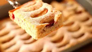 MY MOST FAVORITE PIE! DELICIOUS QUICK PASTRIES for TEA. MELTS IN YOUR MOUTH! PLUM and CINNAMON pie