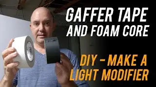 Photography Lighting DIY - Make a Light Modifier with Foam Core and Gaffers Tape