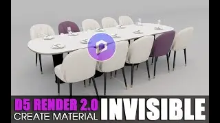 D5 Render 2.0 - Tutorial Create Material Invisible | Visual Channel