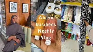 Abaya Archives weekly vlog, 🧵✨ sewing abayas, fabric shopping, packing orders & dinner dates