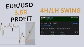 EURUSD +3.5R Profit - 4H - H1 Swing Trading Strategie Deutsch | by Paddy
