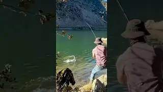 Not bad size trout 🤩👍/ a lake on Rocky Mountain in Colorado
