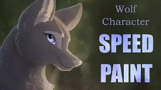 Wolf Character Digital Art Speedpaint!