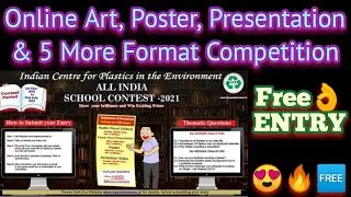 Free Online Art (Drawing), Poster, Presentation & 2 More Formats Competition 2021 