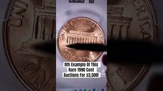 COLLECTORS IN AWE! 1990 Lincoln Cent Gem Turned In $3,500 At Auction! 