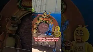 FIVE NIGHTS AT FREDDYS IS BACK FOR HHN #HHN #Halloween #HorrorNights #UniversalStudios #FNAF #Shorts
