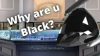 Why are natural black diamonds black ?