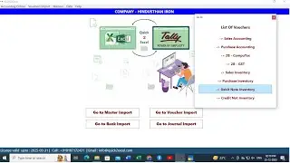 Debit Note with inventory Excel To Tally Import Tally Prime & Tally Erp9    +91 81071-72431