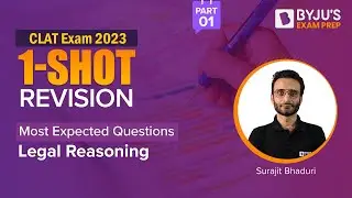 Most Expected Legal Reasoning Questions | CLAT 2023 Legal Reasoning Preparation 