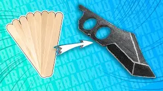 Homemade Finger Hole Knife from Popsicle Sticks