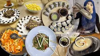 VLOG | SUSHİ VE NOODLE TARİFİ 🍱 | TATİL ALIŞVERİŞİ | HASTA ÇORBASI 🍜