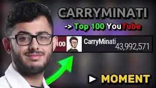 CarryMinati re-enters Top 100 Subscriber Count! | EXACT MOMENT