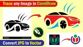 Trace Any Image in CorelDRAW | Convert JPG to Vector Easily | Ayaz Inspire