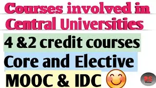 Courses involved in curriculum of central Universities ||Cucet 2020 ||RS Classes