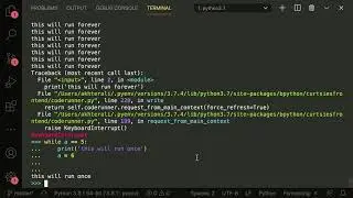 Learning Python - While loops and Breaks