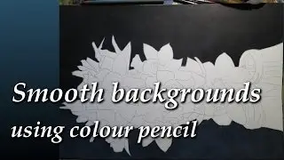 How I create a solid, black background in color pencil- Tutorial