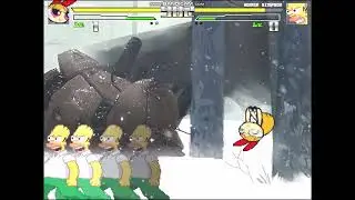 MUGEN ULTIMATE ALL-STAR Z: BLOSSOM VS HOMER SIMPSON