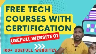FREE TECH COURSES WITH CERTIFICATION || USEFUL WEBSITE 01 ||