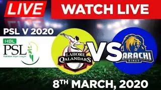 🔴PSL 2020 Live Streaming || Lahore Qalandar vs Karachi king  Live Match 2020
