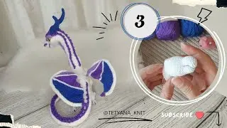 Amigurumi Face Sculpting & Neck | Crochet Dragon [Part 3]