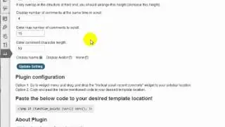 WordPress Tutorial 22 - Add A Vertical Scroll Recent Comments Widget To Your Wordpress Sidebar