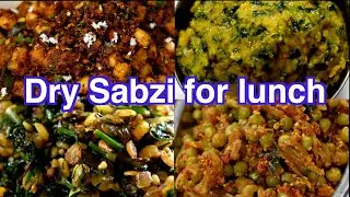 4 Dry Sabzi recipes for lunch