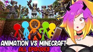THE REAL MINECRAFT MOVIE! - Animation vs. Minecraft  (ALL EPISODES) Alan Becker reaction