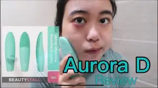 Aurora D Sonic Cleansing Brush Review! + skincare routine