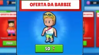 PEGUEI A NOVA SKIN DA BARBIE NO STUMBLE GUYS!!!(natal tbm chego)#viral #video #stumbleguys #barbie