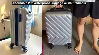 Unboxing the Perfect Travel Companion: Affordable 20" Waterproof Luggage w/ 360° Wheels