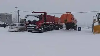 Магадан. Метель