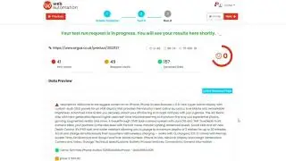 Watch how easy it is to web scrape a website using webautomation.io visual point and click tool