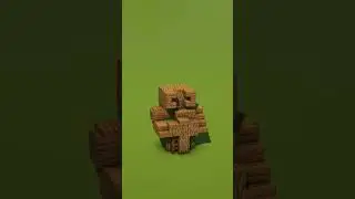 Статуя жителя в MINECRAFT подпишись 