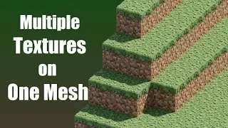 Making a Minecraft Set in Blender (Part 5c) -  Making Multi-Textured Blocks