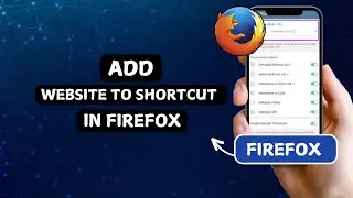 How to add website to shortcut in firefox