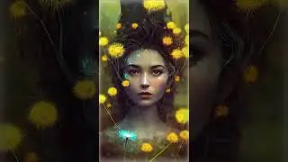 A beautiful Forest Fairy created by the artificial intelligence Midjourney.