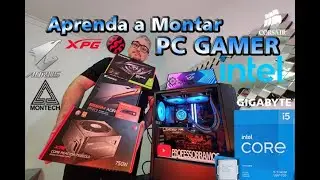 MONTANDO UM PC GAMER INTEL DO ZERO EM 2022 !!! I5 11400F + GTX 1660 TI + 2x8GB DDR4 + NVME XPG ...