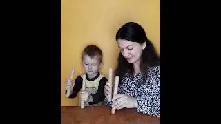 Скороговорка с палочками. Топали мы топали.