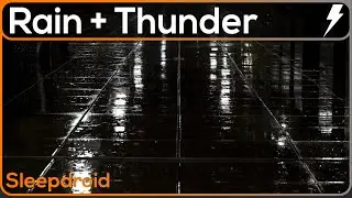 ► 10 hours Epic Rain and Thunder at Night