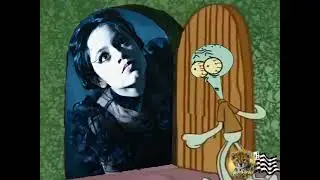 Wednesday Addams and  Squidward