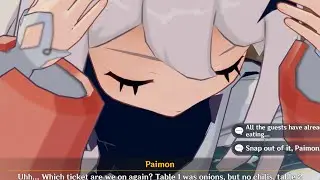 Paimon Sleep Floating - Genshin Impact | Receiver of Friends From Afar Event #genshinimpact