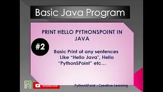 #2 Basic Program in Java Print 