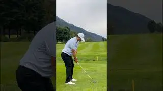 4 iron layup ⛳️ #golfshorts #golf #golfswing
