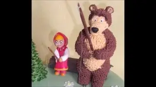 Поделки Маша и Медведь!!Детское Творчество!!!