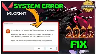 Valorant “A Critical Error Has Occurred” Fix