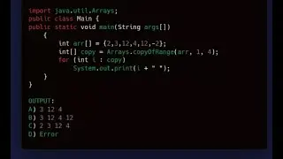 Java Tutorial on copyOfRange method in Arrays || Create Sub Array From Array || copy Array