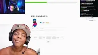 Эвелон смотрит как IShowSpeed учит русский 