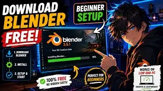 How to Download & Install Blender for Free on PC (Beginner Tutorial 2026)